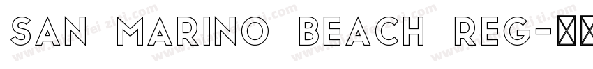 San Marino Beach Reg字体转换